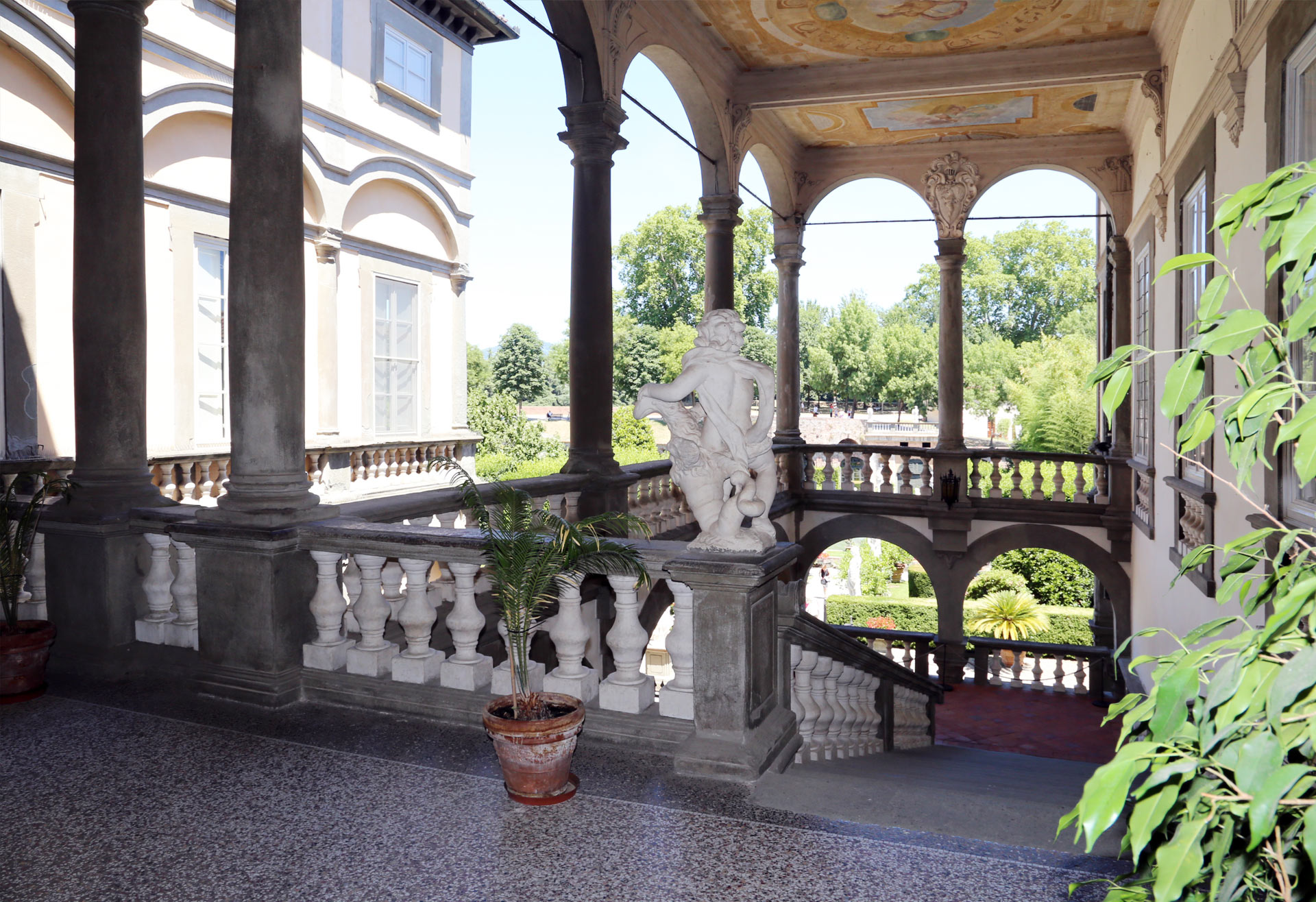 Palazzo Pfanner external staircase