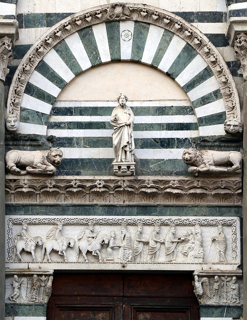 Storia dei magi di Gruamonte e adeodato (1166), capitelli istoriati di maestro enrico, s. andrea della maniera di G. Pisano e leoni